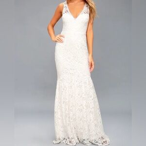 White lace Maxi dress